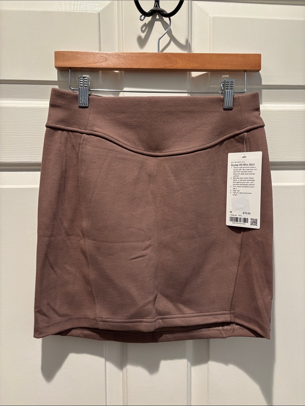 lululemon athletica Mini Skirt in Dusty Brown